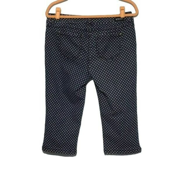 Beau Dawson Polka Dot Stretch Capri Pants Size 10 - Picture 5 of 10
